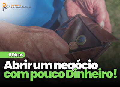 Como abrir um negócio com pouco dinheiro - homem mostrando a carteira sem dinheiro